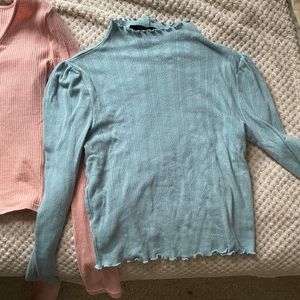 Long sleeve cropped top